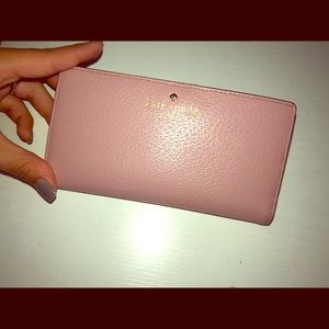 Kate Spade soft pink bi-fold wallet! 💕